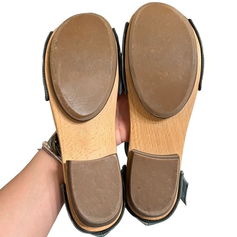 Anthropologie Rosa Mosa Butter Soft Clog Sandal Made in Vienna 38 *flawed* - Picture 4 of 11